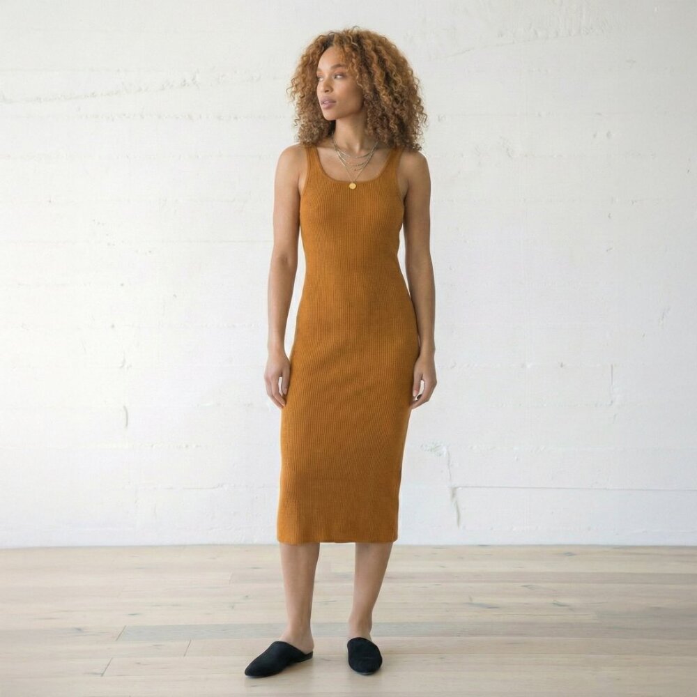 Organic Ribbed Layering Dress - Picture 2 of 5